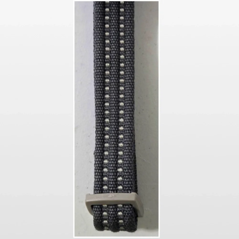 New Dog Collar Medium Adjustable Pet Animal Grey Silver Hardware NWT